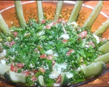 Foto del paso 9 de la receta: Queperí relleno gratinado en dos quesos y tabuleh