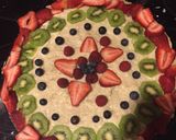 A picture of step 7 of Fruit Pizza.