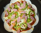 A picture of step 5 of Quick and Budget-Friendly Pizza with Gyoza Skin.