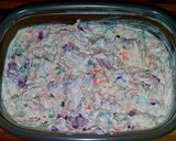 A picture of step 2 of Mike's Creamy Sockeye Salmon Bagel Spread.