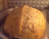 Foto langkah ke 19 dari resep Kunyit Wijen Jinten Hitam Chili Flakes Cheese Sourdough Bread (Open Bake Method).