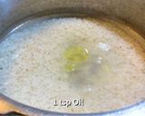 A picture of step 2 of Burnt Garlic Mushroom Fried Rice without Sauce.