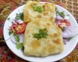 A picture of step 4 of Mughlai paratha.