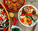 Hình bước làm 5 của món Bún dọc mùng chay thanh mát cho ngày hè nóng nực!