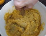 A picture of step 9 of Pork Shoulder with Mustard, Spiced Plums, and Orange Sweet Potato Mash.