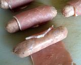 A picture of step 3 of Vickys Sticky Apple & Sausage Bake, GF DF EF SF NF.