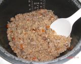 A picture of step 4 of Okinawan-Style Mixed Rice "Kufua Juushii".