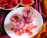 A picture of step 5 of Muhabbat sharbat with chia seed 😋 🍉🍉.