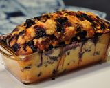 A picture of step 8 of Oil-Free Blueberry Yogurt Cake.