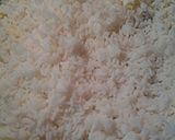 A picture of step 5 of Choo Choo train fried rice, vegetarian version.