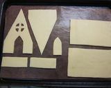 A picture of step 15 of Decorated Cookie House Hexen (Witch) House.