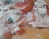 A picture of step 3 of Chicken breast saltimbocca.