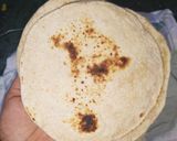 A picture of step 1 of Quesadillas in two different ways (Aloo/ vegetables).