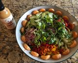 Hình bước làm 2 của món Salad trộn rau củ trái cây