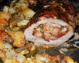 Foto del paso 10 de la receta: Colita rellena acompañada con verduras al horno