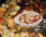 Foto del paso 10 de la receta: Colita rellena acompañada con verduras al horno