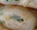 A picture of step 9 of Taiwanese Danbing-style Breakfast Crepe with Egg and Flour.