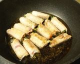 A picture of step 5 of Burdock Root and Carrot Hachiman Rolls with Pork.