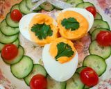 Hình bước làm 3 của món Trứng Canape đơn giản