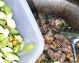 Foto langkah ke 4 dari resep Oseng jantung ayam,pete.