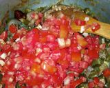 A picture of step 9 of Okra Masala.