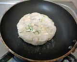 A picture of step 4 of Rajgira paratha stuffed with Paneer. (Vrat Special).