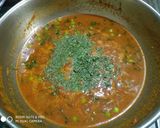 A picture of step 6 of Green peas masala.