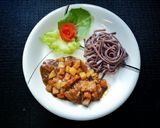 รูปขั้นตอนการทำที่ 4 ของ Black Rice Pasta Curry sauce