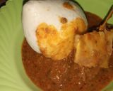 A picture of step 4 of Maize-Semolina Swallow with Busasshen Kubewa.