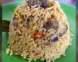 A picture of step 5 of Mushroom Dum Biryani.