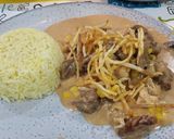 Foto del paso 6 de la receta: Strogonoff de pollo carne y papas al hilo