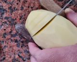 Foto del paso 1 de la receta: Papa estilo Hasselback 🥔 o papas acordeón 🥔