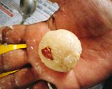 A picture of step 3 of Milkmaid Coconut Ladoo 🥰🥰🥰🥰😋😋❤️💘.