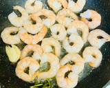 A picture of step 5 of Salad “Caesar” with shrimp 🦐.
