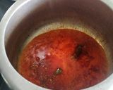 A picture of step 2 of Tuvar in tomato gravy.