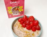 Foto langkah ke 4 dari resep Sarapan Diet : Chia Seed Oatmeal Strawberry (197 kkal).