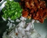A picture of step 1 of Pav bhaji dosa bites.