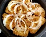 A picture of step 1 of My Spicy Cheese + Onion over Hashbrowns 😃 #Sidedish.