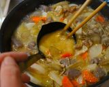 A picture of step 13 of From a Chef's Kitchen! The Secret to Easy and Super Delicious Tonjiru (Pork Miso Soup).