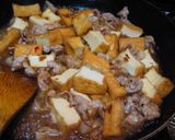 A picture of step 5 of Atsuage Mapo Harusame Noodles.