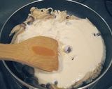 A picture of step 6 of Macrobiotic Creamy Mushroom and Tofu Spaghetti.