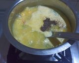 A picture of step 3 of Sweet corn soup.