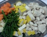 A picture of step 2 of Kanya's Pad Mee with Chicken.
