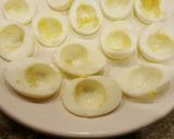 A picture of step 1 of Southern Style Thanksgiving Deviled Eggs!.