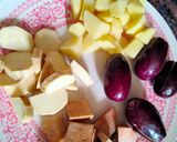 A picture of step 1 of Winter special recipe Undhiyu.