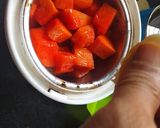 A picture of step 1 of Papaya Pudding.