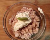 Foto del paso 3 de la receta Falso sushi de pepino, salmón y atún