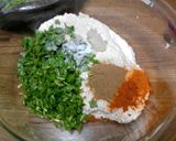 A picture of step 5 of Falafel Tofu Spring Rolls.