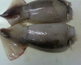 A picture of step 5 of Self-braising Scrumptious Rice Stuffed Squid.