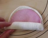 A picture of step 4 of Spiral ✿Ham Rolls✿.